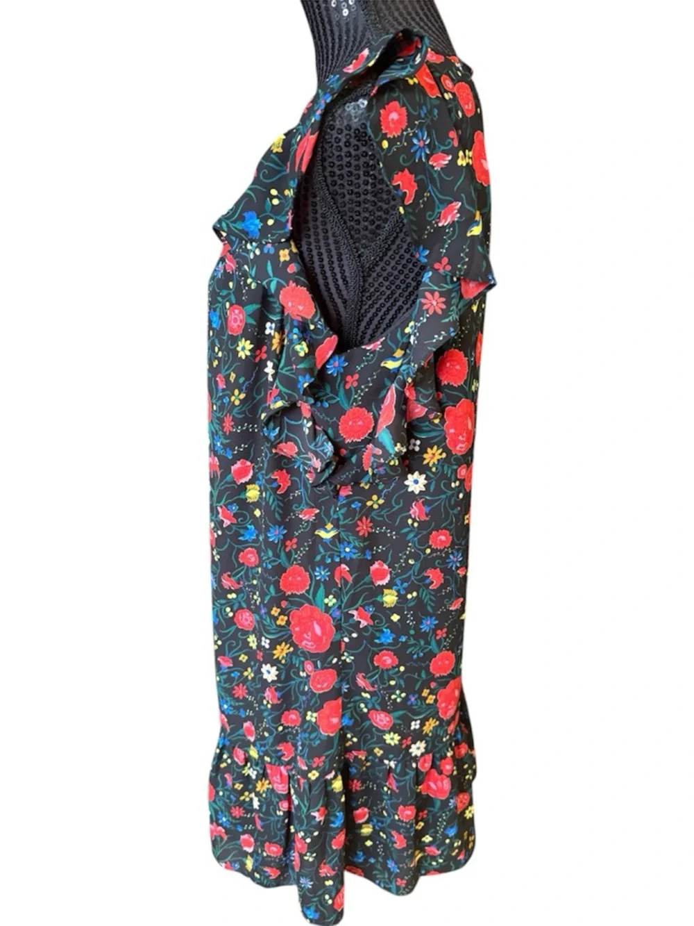 J.Crew Printed flutter dress